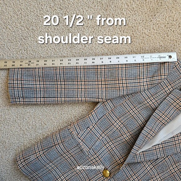 J. Crew Campbell Blazer *SLEEVES ALTERED* Wool Blend Houndstooth jacket - Picture 5 of 14